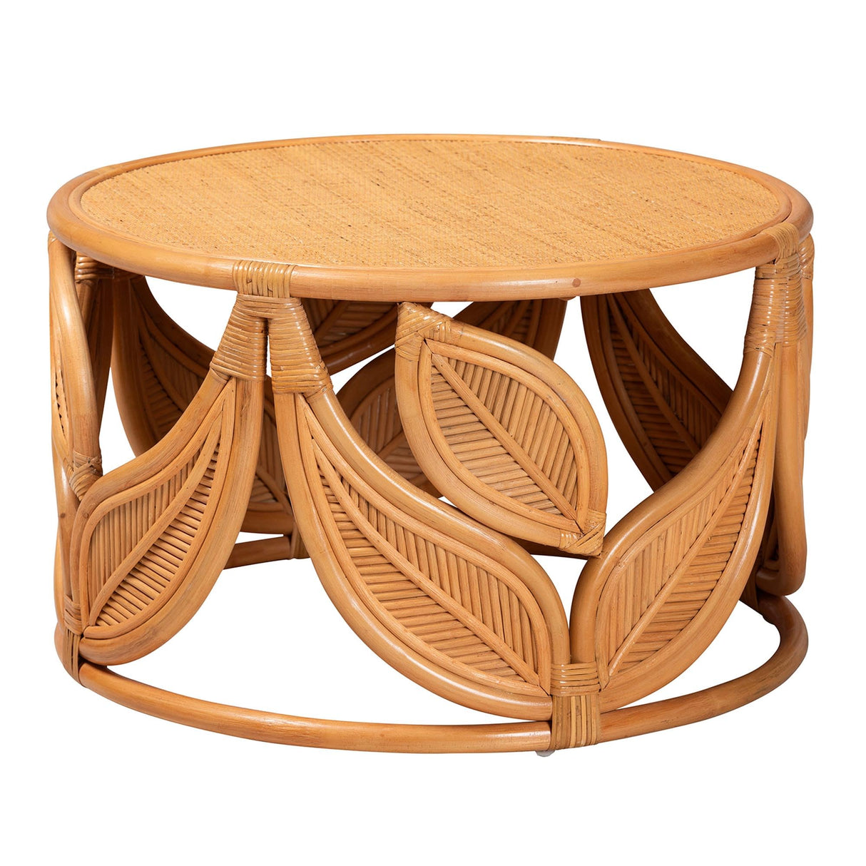 Bali & pari Raflesia Modern Bohemian Natural Rattan Coffee Table bali & pari