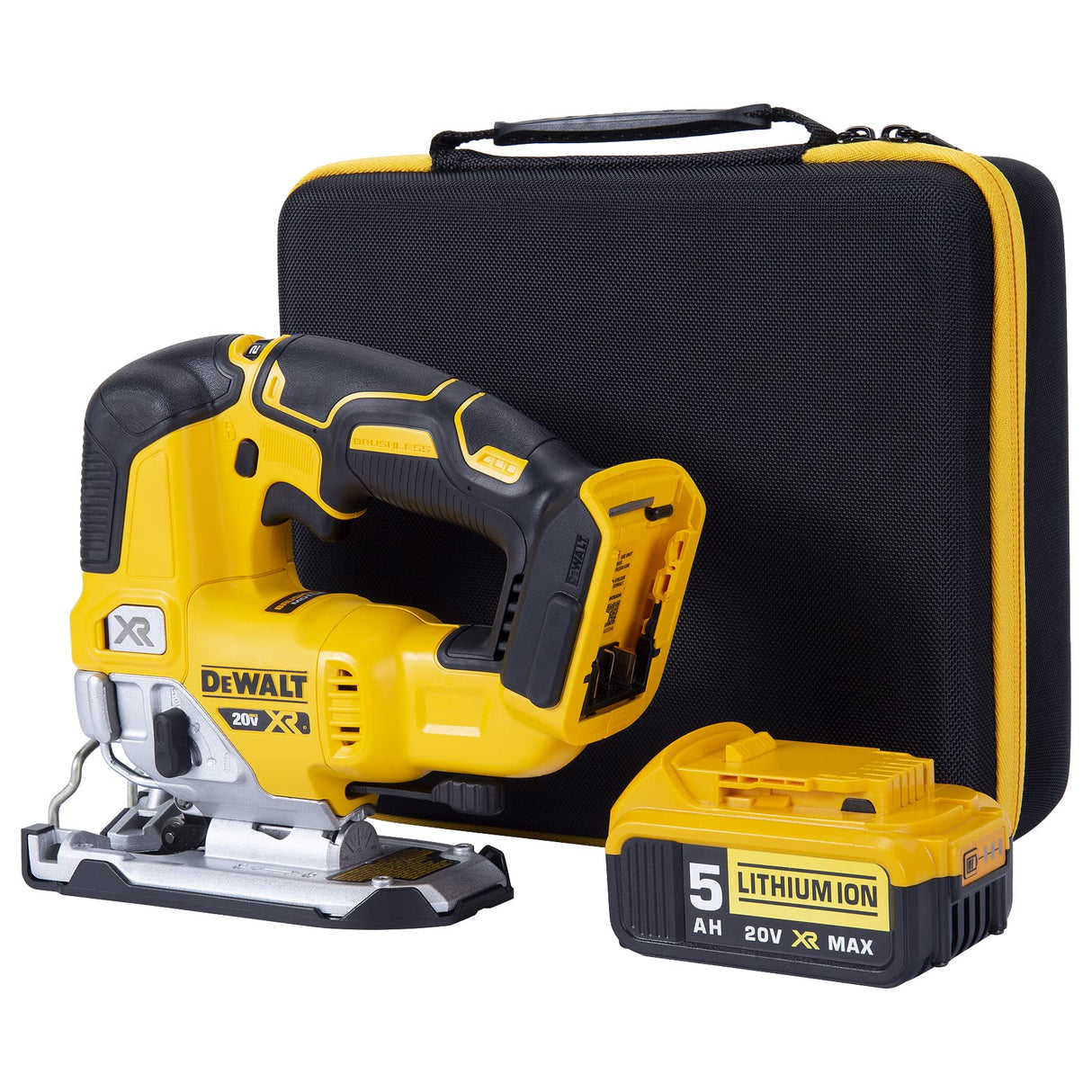 Hard Case for Dewalt 20v/60v Max XR Battery and Charger + DEWALT 20V MAX XR Jig Saw khanka