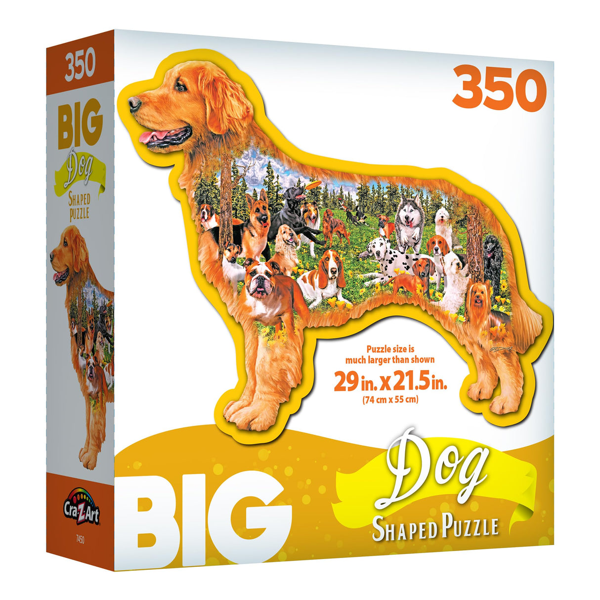 RoseArt - Big Shaped - Dog Park - 350XL Piece Jigsaw Puzzle for Adults RoseArt