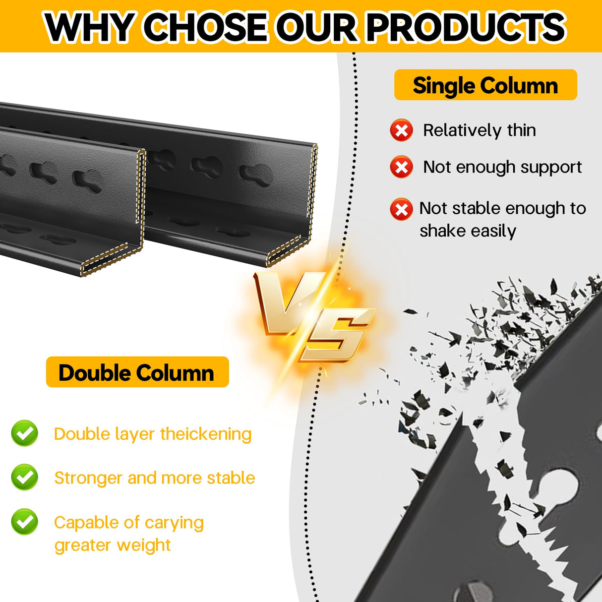 Metallitrend Garage Shelving Units | Heavy-Duty Metal Shelf Storage Rack & Adjustable Garage Storage Shelves Metallitrend