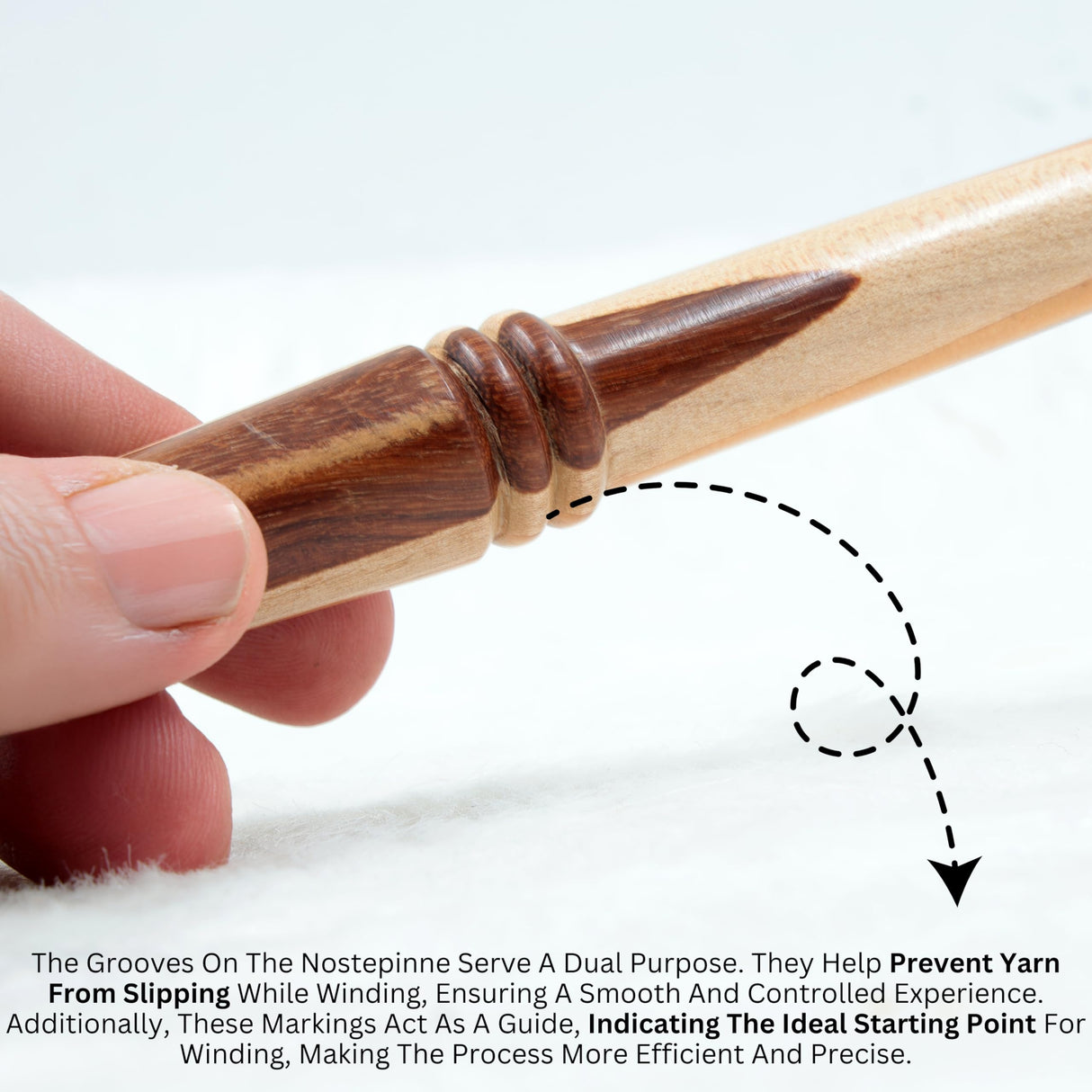 Nostepinne Maple Wood Center Pull Ball Yarn Winder | Knitting Crochet Accessories | Yarn Storage | Nagina International (Candy) Nagina International