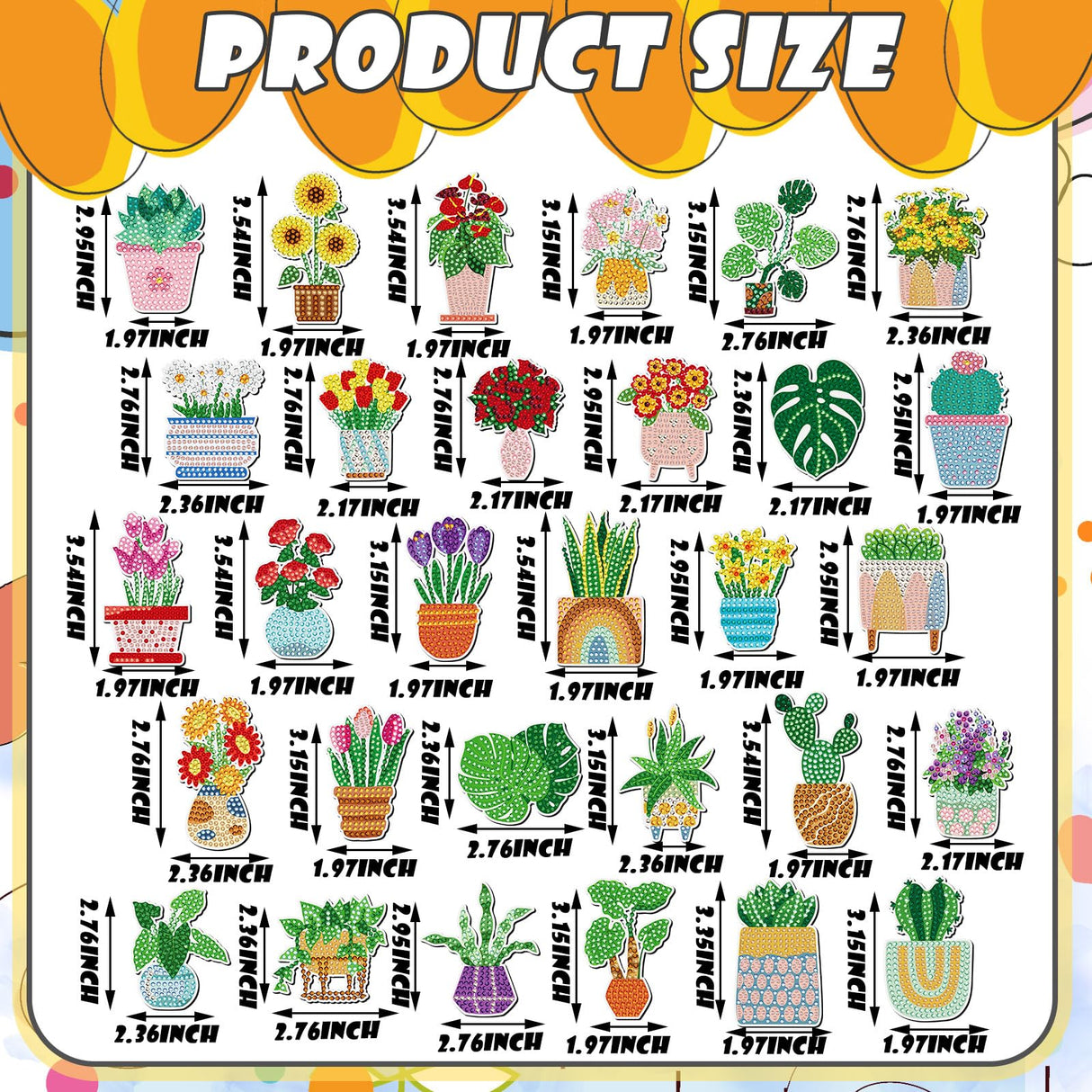 Remuuly 30 Pcs Diamond Painting Magnets Summer Diamond Art Magnet Kits for Adults Spring Flower Animal Cupcake 5D Rhinestones Refrigerator Magnetic Stickers for Fridge DIY Crafts Gifts(Spring) Remuuly