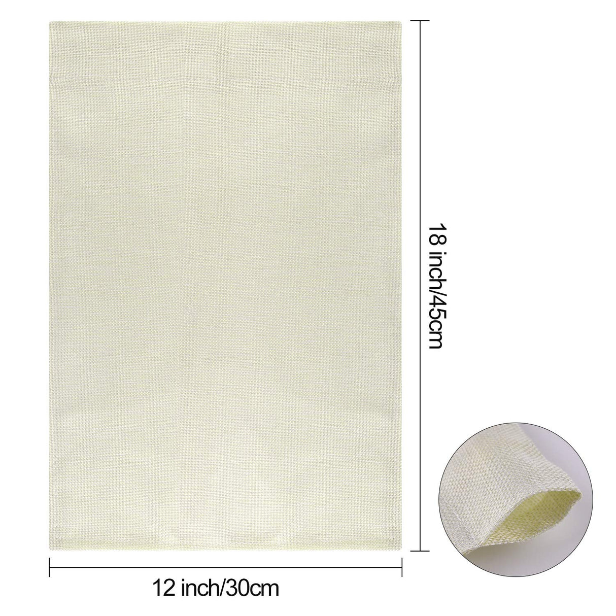 PLULON 12Pcs Blank Burlap Flags Sublimation Garden Flags 12Inch x 18Inch Burlap Garden Flag Yard Flag Banner Flag for Patio Garden Yard Outdoor Home Decorations PLULON