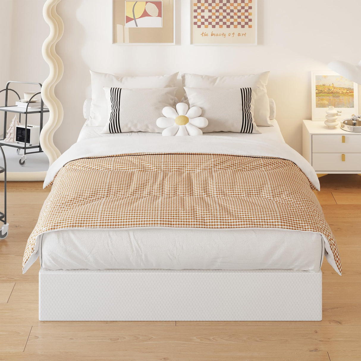 Yicensen 10 Inch High Profile Full Size Box Spring Heavy Duty Metal Box Spring Full Size with Fabric Cover, Sturdy Mattress Foundation, Easy Assembly, Noise Free, Black Yicensen