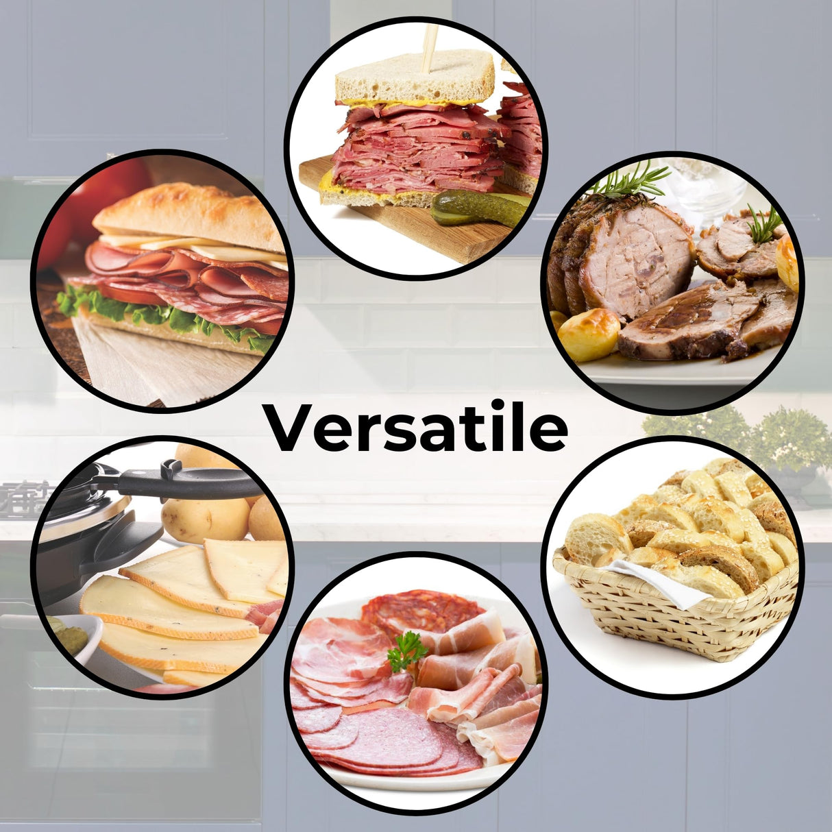 Starfrit Deli Slicer, 11" x 11.8" x 7.9", Green Starfrit