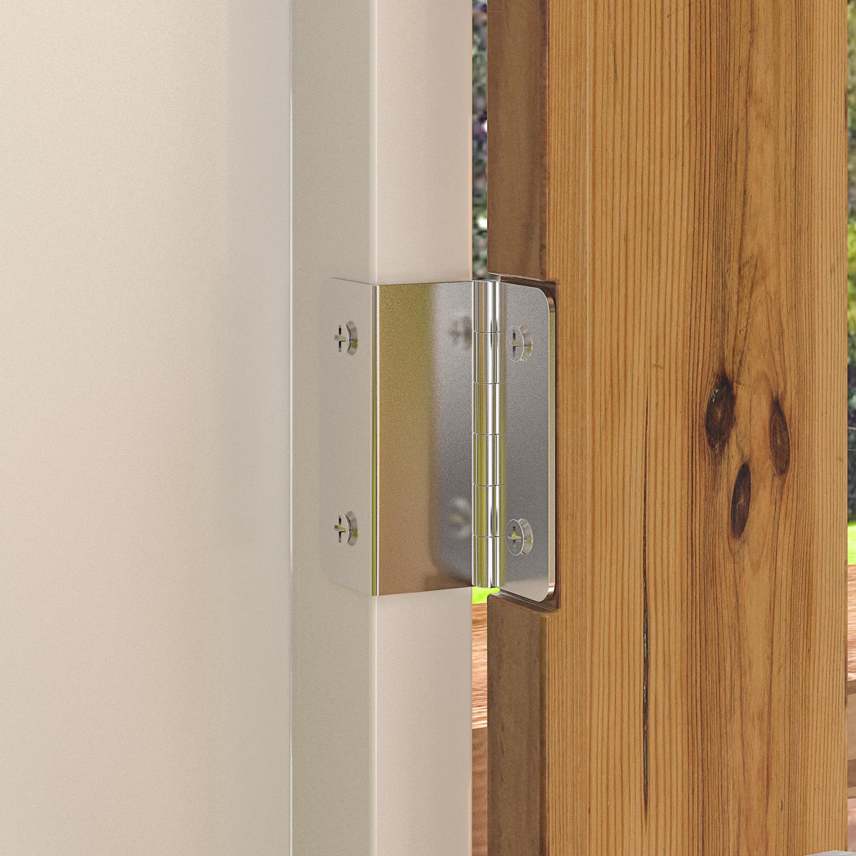 ECACAD Elegant 3-Tier White & Brown Storage Cabinet with Carved Doors and Drawer ECACAD