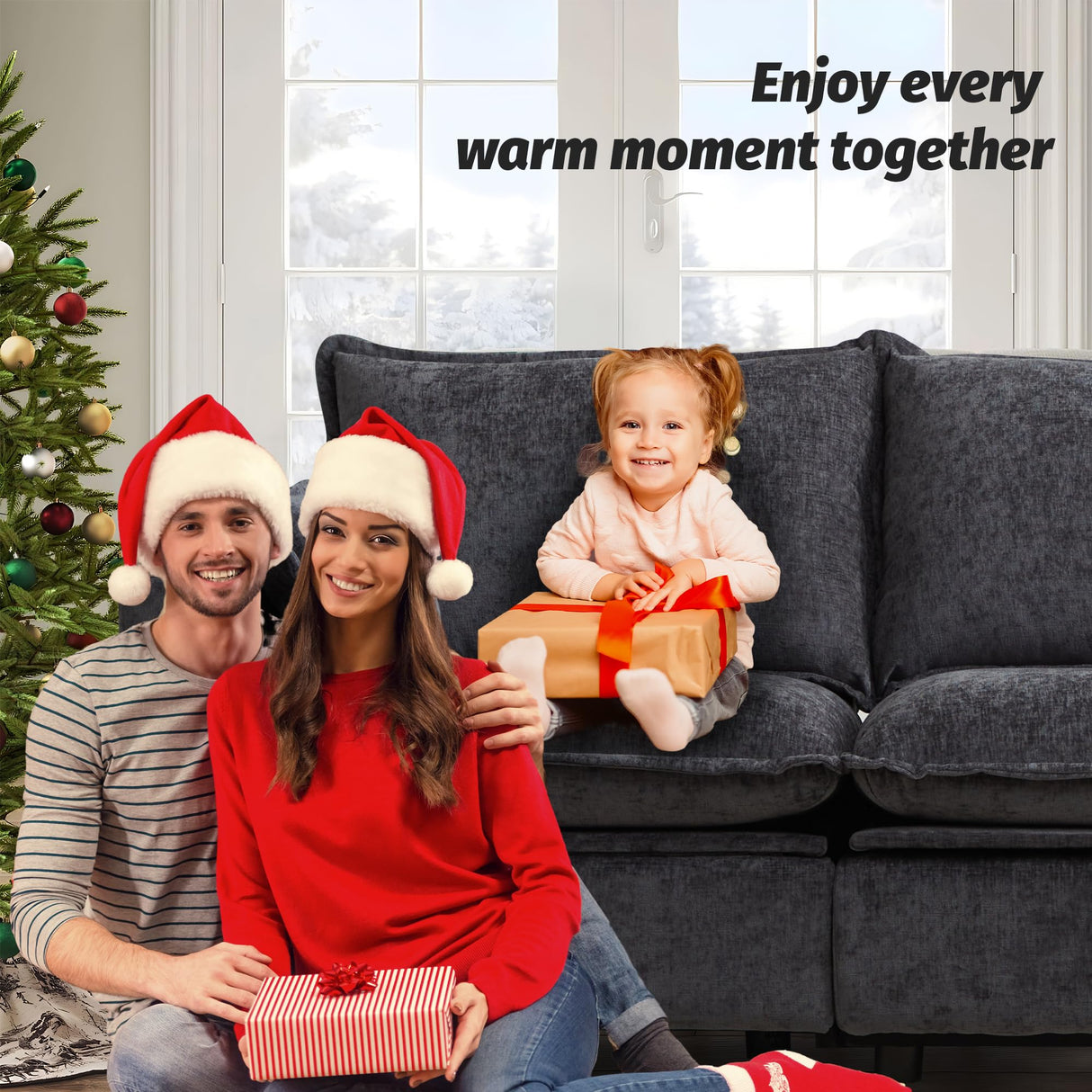 GUEAPY Cloud Couch Power Reclining Sofa Loveseat-Oversized Reclining Sectional Couches, Modern Power Recliner Sofa/Couches for Living Room, Comfortable Recliner Couches with Soft Upholstery Pillows GUEAPY