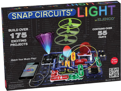 Snap Circuits SCL-175 Lights Electronics Exploration Kit | Over 175 Exciting STEM Projects | 4-Color Project Manual | 55 Snap Modules | Unlimited Fun