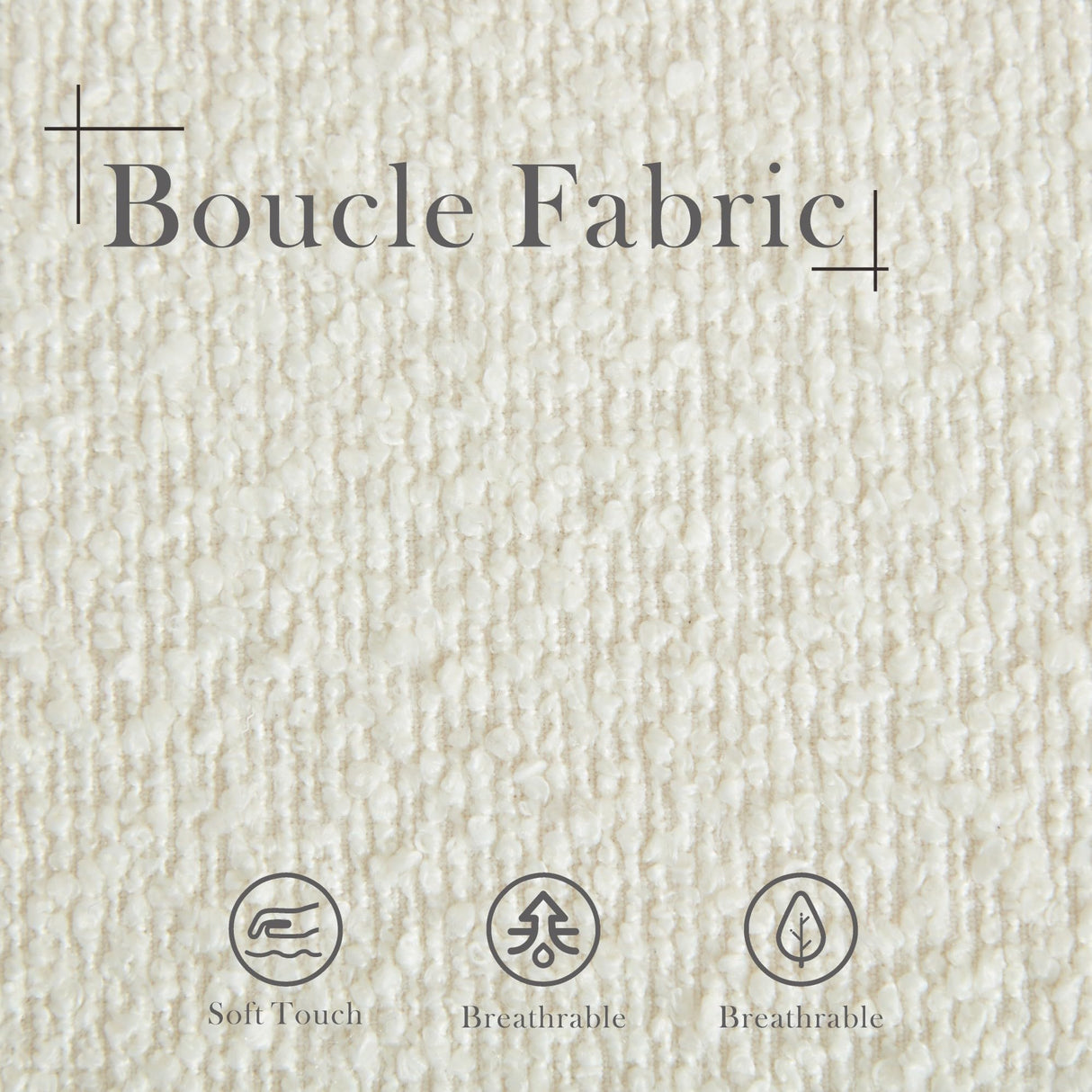 Aoiy & Wifon 66.34" W King Size Bench for End of Bed, Upholstered Bench with Pillows & Natural Wood Legs for Bedroom/Entryway/Living Room, Boucle, Ivory Aoiy & Wifon