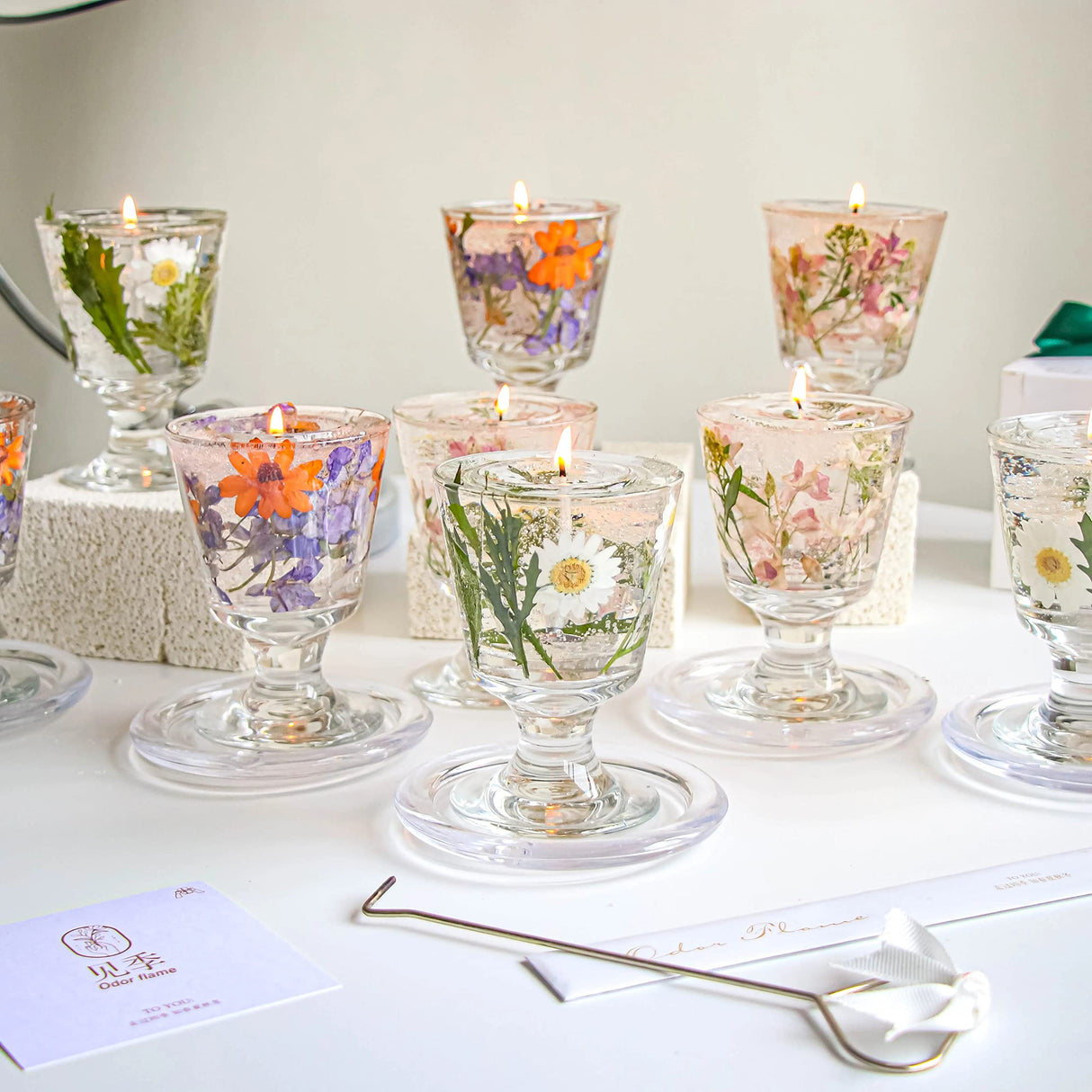 TooGet Transparent Jelly Wax DIY Candle Making Gel Wax Handmade Material Crystal Gel Candle for Candle Making and Handcraft Scented Candles Supplies - 32 OZ TooGet