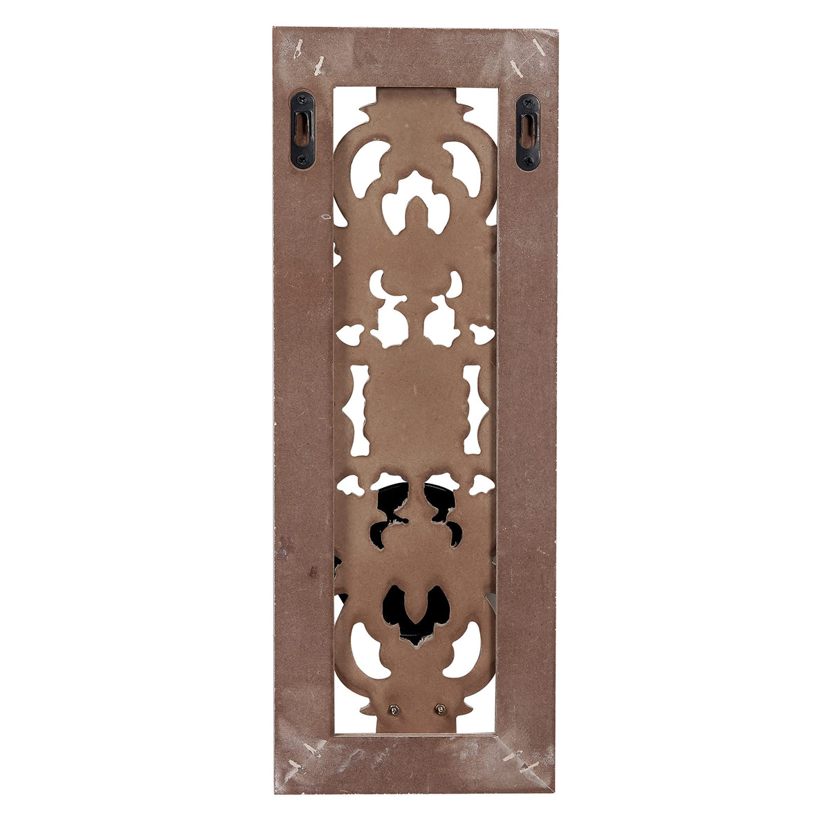 SOFE Openwork Carving Wall Candle Sconces Set of Two, Distressed Finish Wood Candle Holder Wall Decor Living Room, Rustic Farmhouse Candle Wall Sconces, Bedroom Hallway Wall Art Decoration SOFE