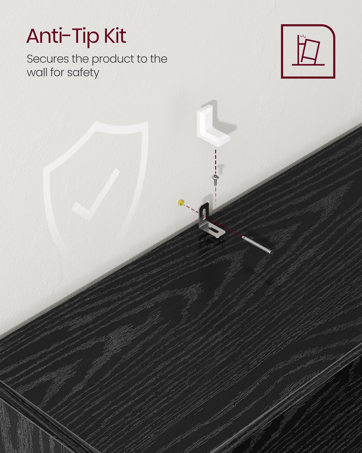 VASAGLE Custos Collection - Bookshelf, 5-Tier Bookcase, Book Shelf, Open Storage Shelf, 9.4 x 30 x 52.8 Inches, for Living Room, Home Office, Dinning Room, Ebony Black ULBC175T56 VASAGLE