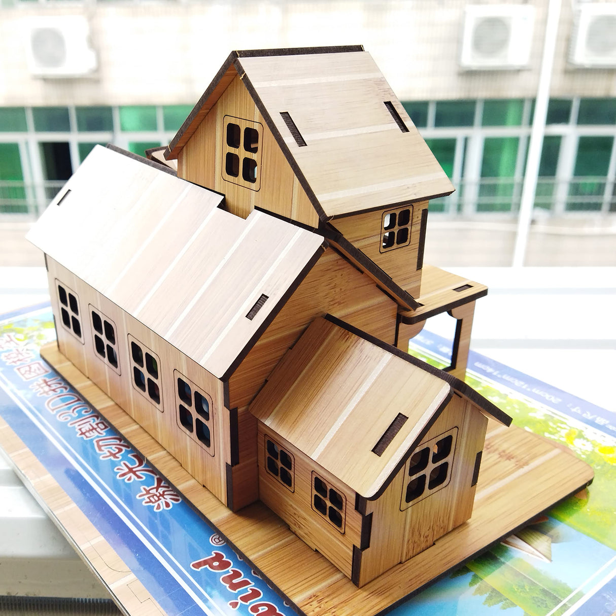 3D Wooden Puzzles Little House Building Model Kits for Adults, 7.9"*4.7"*5.5", 3D Jigsaw Brain Teaser Puzzles, Log Cabin Model Kits Wooden Hut Model (1PCS) MPIUET