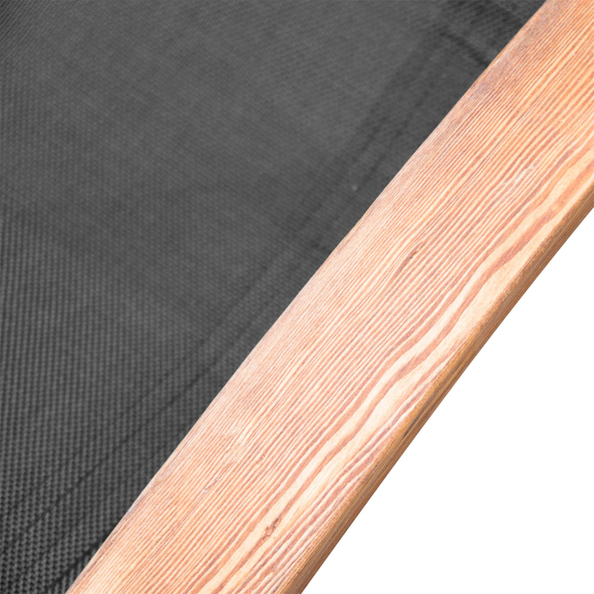 Outsunny Outdoor Chaise Wood Lounge Chair with Pillow, Armrests, Breathable Sling Mesh and Comfortable Curved Design for Patio, Deck, and Poolside Outsunny