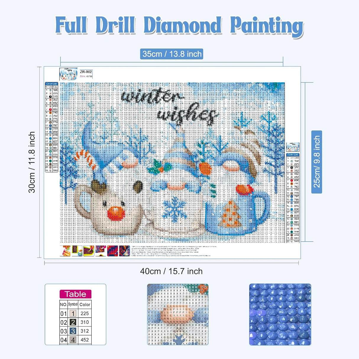 Gnomes Diamond Painting for Adults, Full Drill Round Gnomes DIY Diamond Art. Winter Diamond Painting Kits for Adults, Christmas Diamond Painting Kits 5D Gem Art Home Wall Decor 12x16inch. Generic