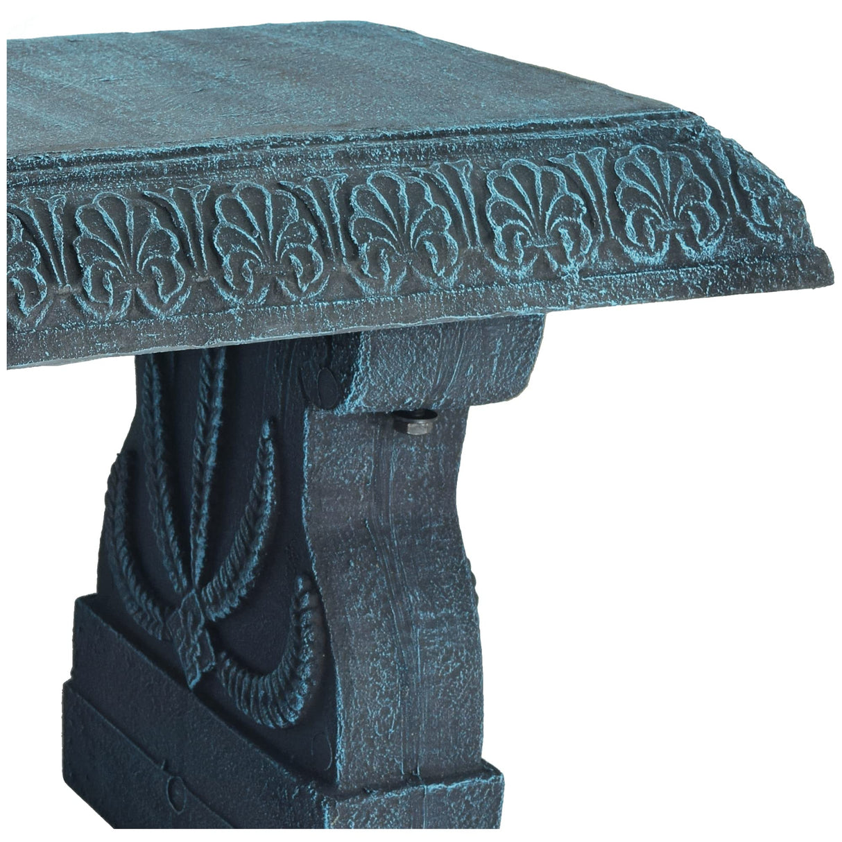 Arcadia Garden Products Outdoor Fiberclay Garden Bench - Brushed Teal Arcadia