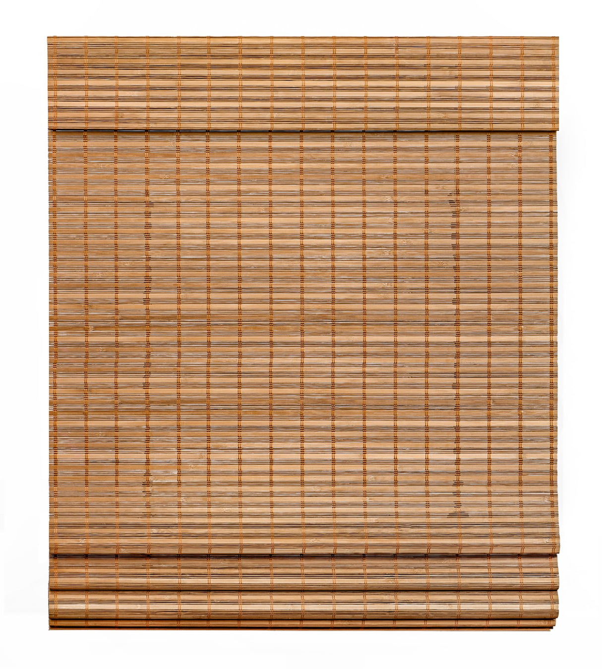 LazBlinds Cordless Bamboo Roman Shades - Light Filtering Roller Blinds for Windows 45'' W x 60'' H LazBlinds