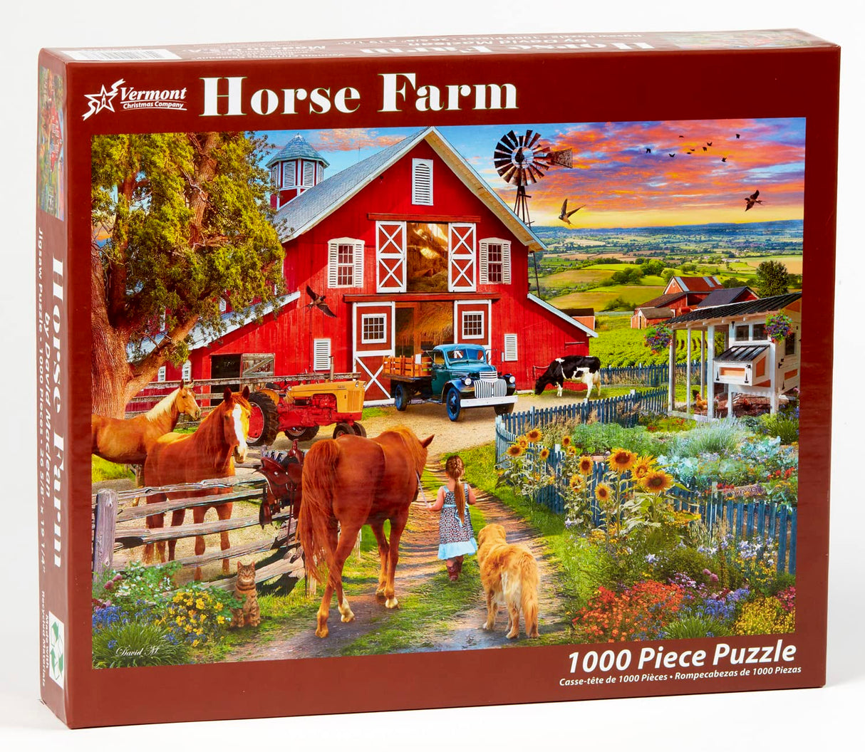 Vermont Christmas Company Horse Farm Jigsaw Puzzle 1000 Piece Vermont Christmas Company