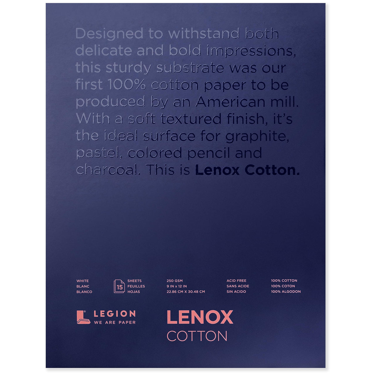 Lenox Paper Pad 9"X12" 15 Sheets/Pkg Lenox