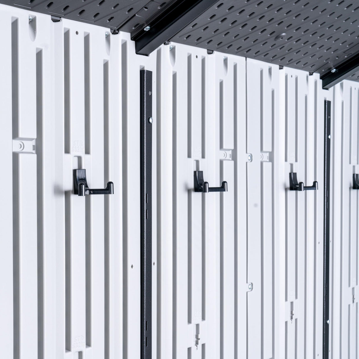 Lifetime Outdoor Storage Shed, 8x10 Ft, Desert Sand, Resin Tool Shed with Lockable Doors and Steel-Reinforced Walls Lifetime