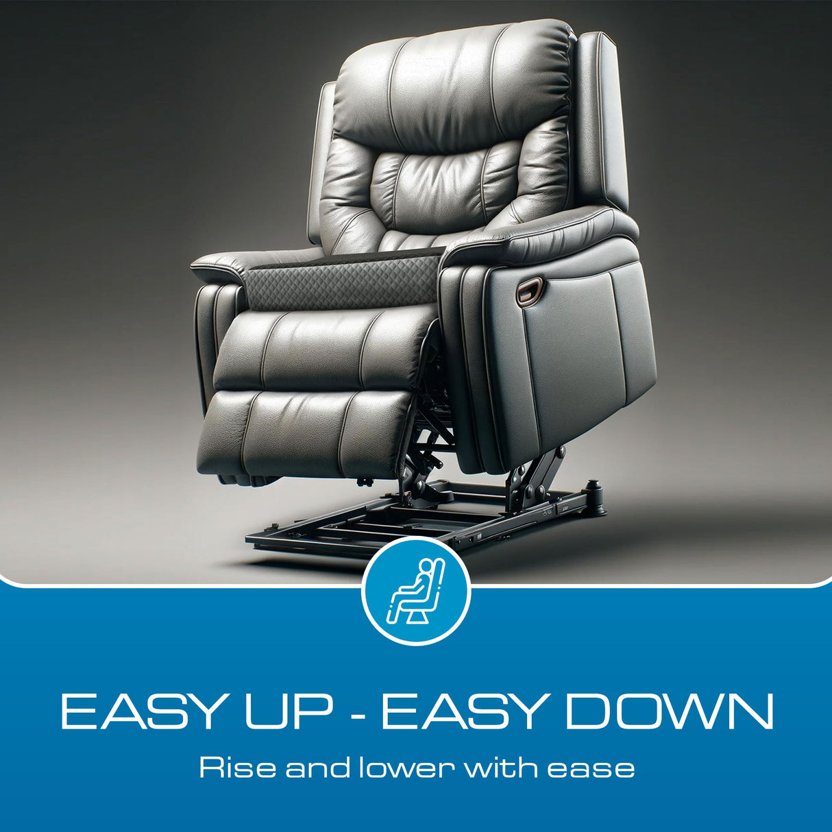 Kӧlbs Extra Large Recliner Cushion | Chic 2 Tone Velvet Cover | Memory Foam Seat Cushion 5 inch Thick 20" x 20" Large | Recliner Chair Cushion for Elderly - Extra Large Chair Cushion Kölbs