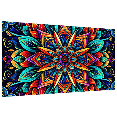 JOOZ Large Diamond Art Kits for Adults - 5D Mandala Diamond Painting Kits for Adults, DIY Full Drill Large Mandala Diamond Art Painting, Gem Painting Kit for Home Wall Decor 27.5 X 15.7 Inch