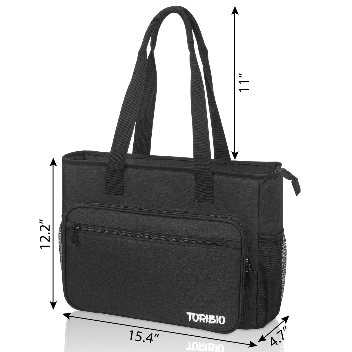 TORIBIO Carrying Bag for Diamond Painting A4 LED Light Pad, Diamond Painting Tools Storage Bag, Embroidery Protective Case for Embroidery Floss and Supplies, 15.4"x12.2"x4.7", Black,Bag Only TORIBIO