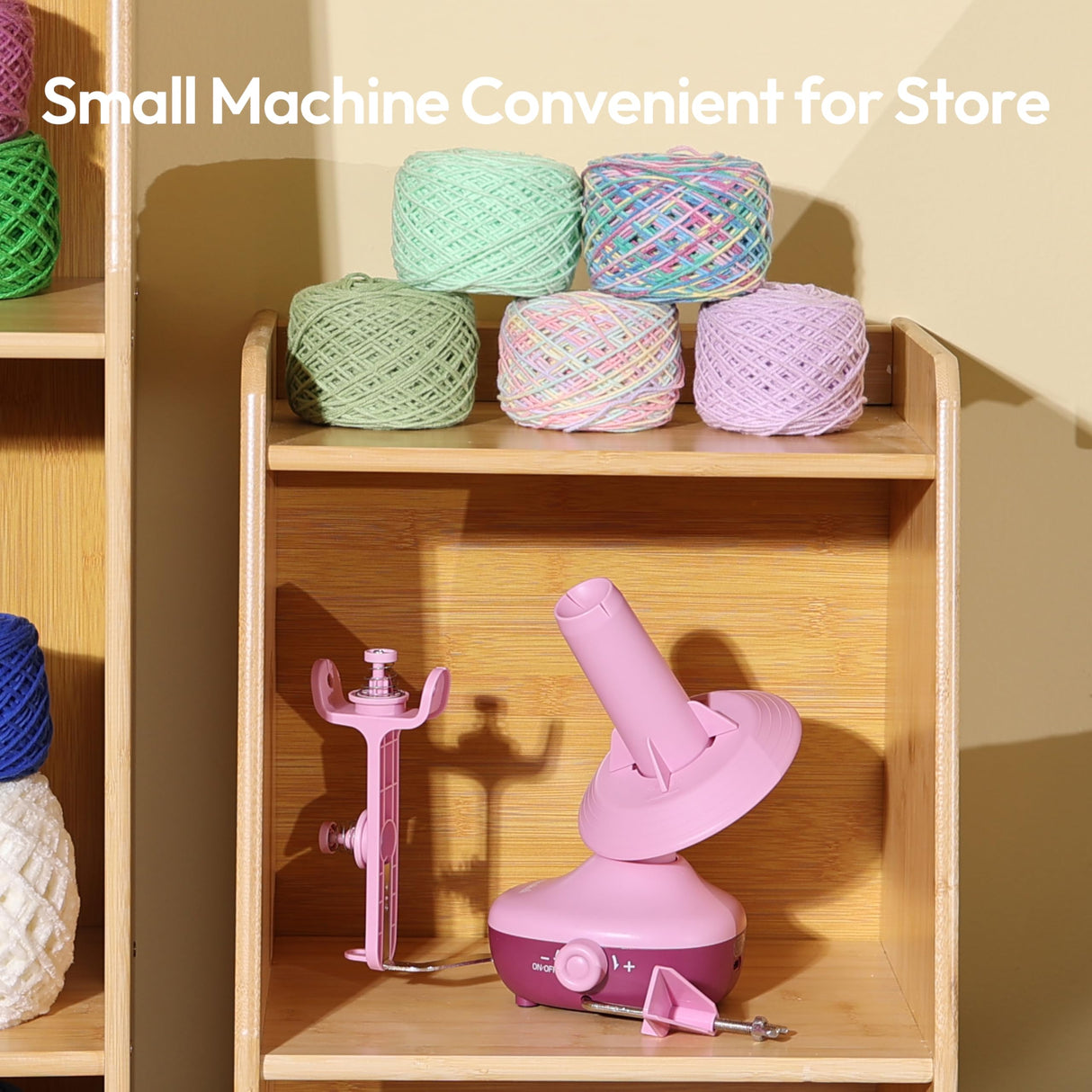 Etcokei Yarn Winder, Electric Yarn Ball Winder for Crocheting, Compact Yarn Cake Winder with Strong Tension Stepless Speed, Automatic Yarn Spinner Wool Winder, Ideal Helper for Knitting Lovers(Purple) Etcokei