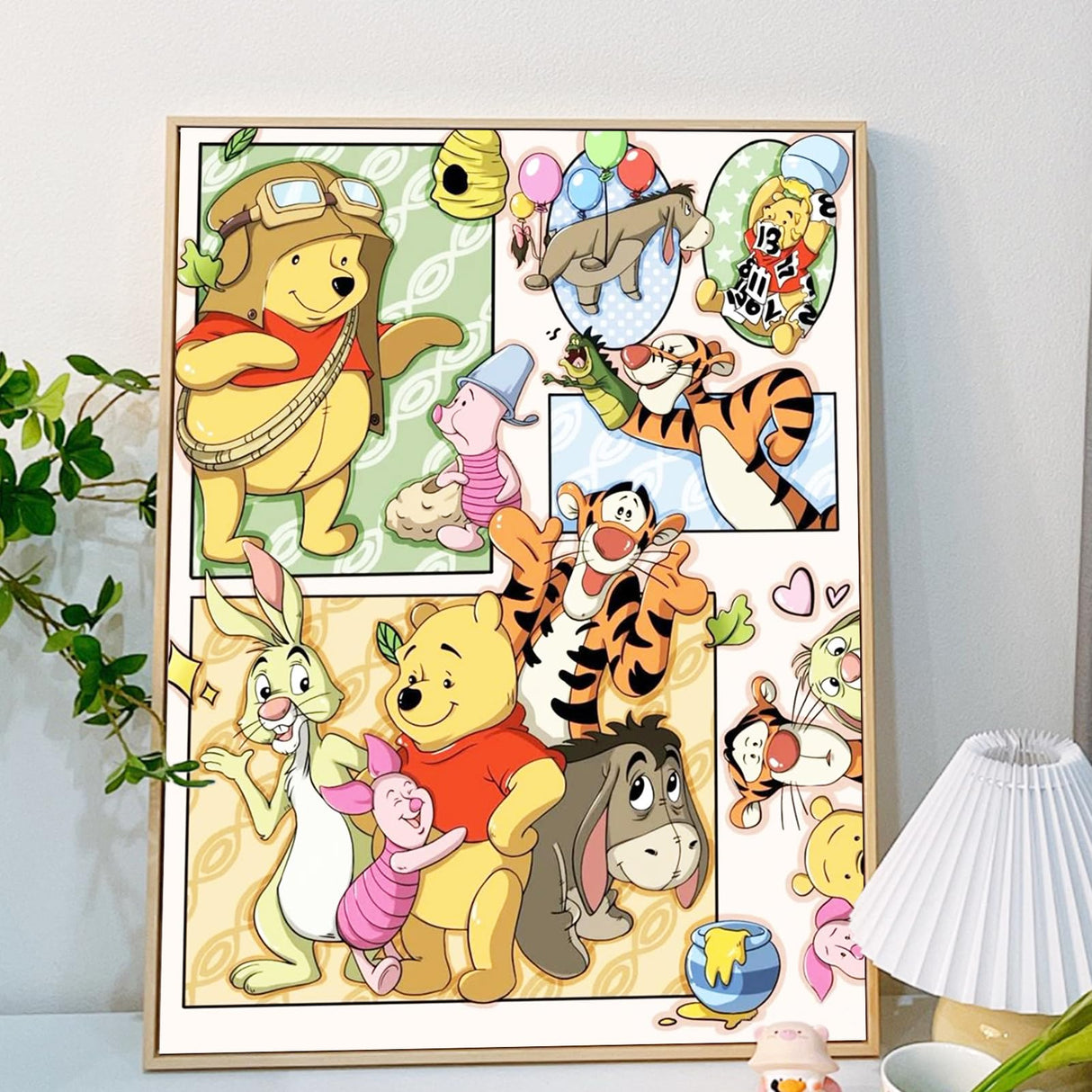 JYLMOOD Paint by Number for Adult Kits, DIY Cartoon Acrylic Oil Painting Kits for Adults Kids Beginners for Home Wall Decor Gifts 16x20 Inch (No Frame) JYLMOOD