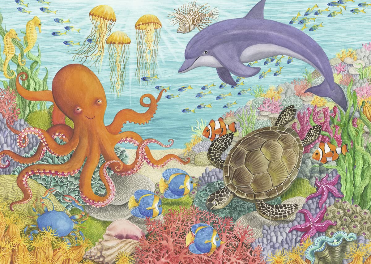 Ravensburger Ocean Friends 35 Piece Jigsaw Puzzle for Kids – Every Piece is Unique, Pieces Fit Together Perfectly Ravensburger