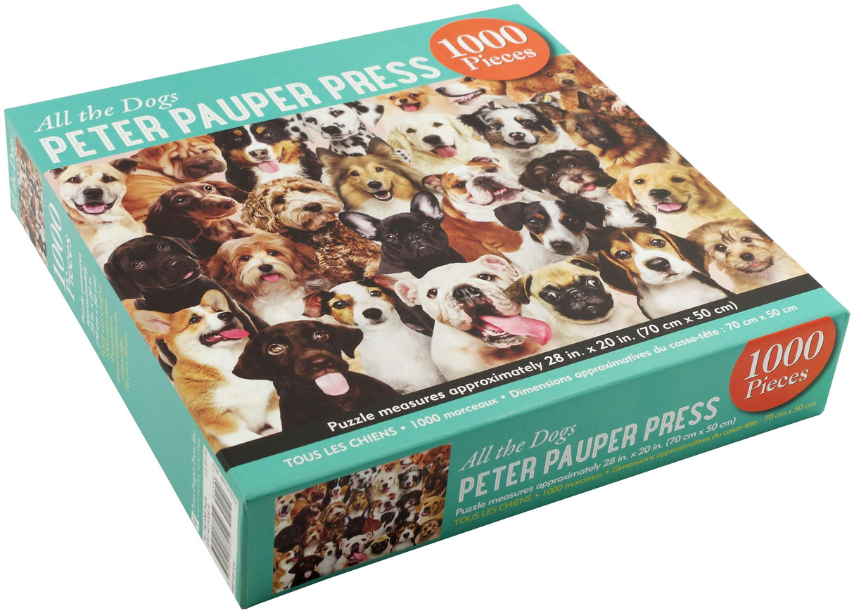 PETER PAUPER PRESS All The Dogs 1000 Piece Jigsaw Puzzle PETER PAUPER PRESS