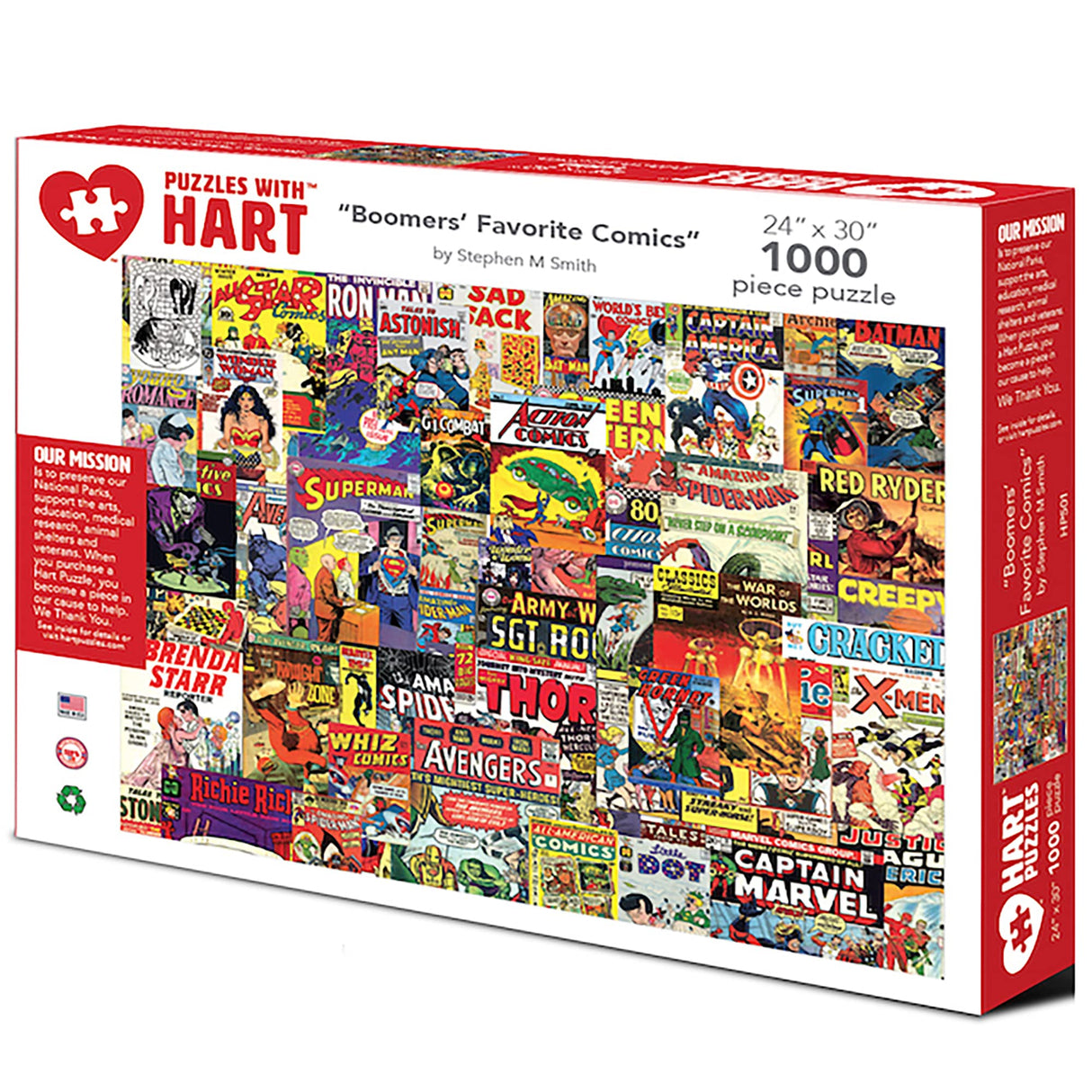 Hart Puzzles Favorite Comics 1000 Piece Puzzle, 1 EA, Multi Hart Puzzles