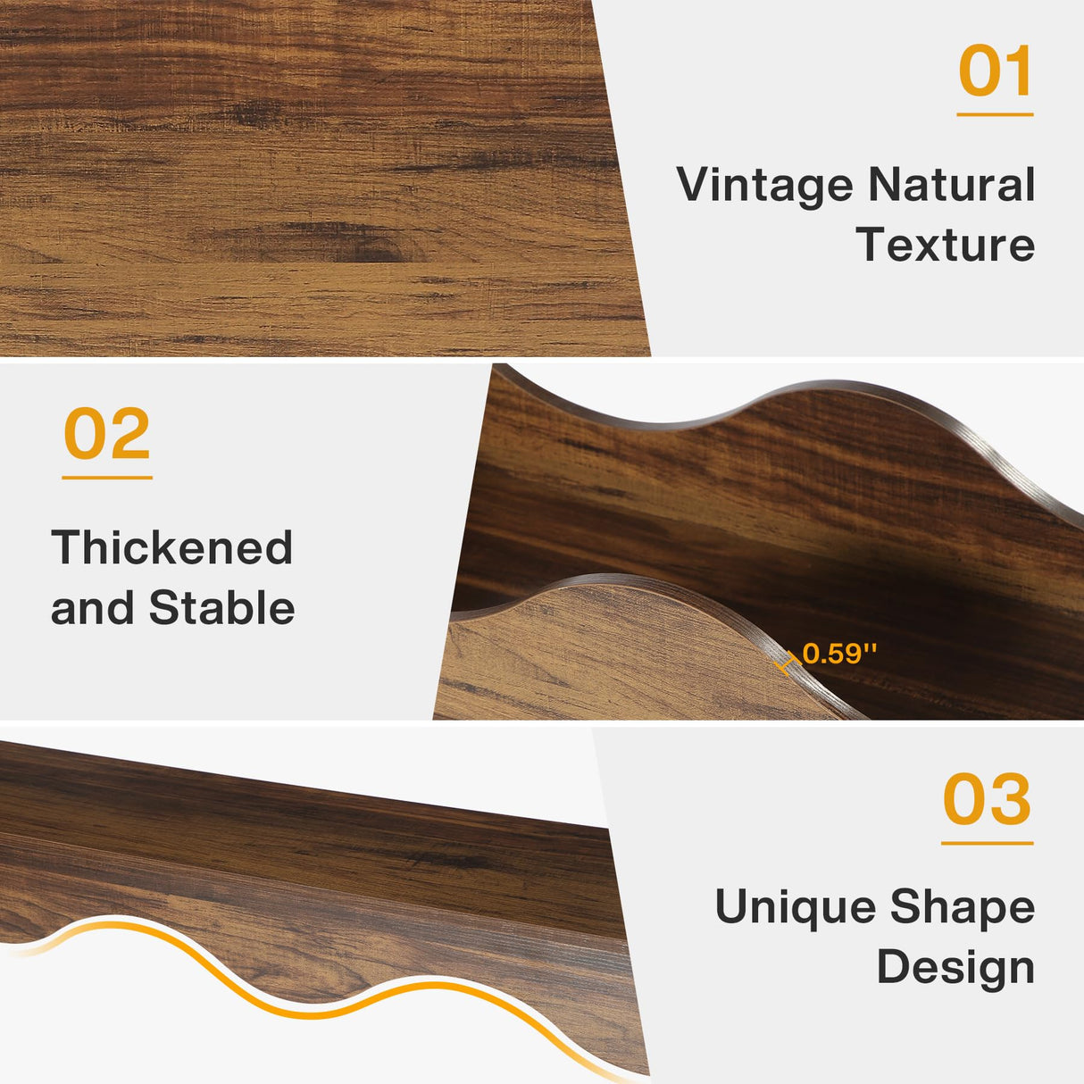 Tribesigns 63 Inches Farmhouse Console Table with Storage, Couch Table Behind Sofa, Long Entryway Table, Sofa Console Table, Narrow Console Table, Hallway Table for entryway Living Room, Brown Tribesigns