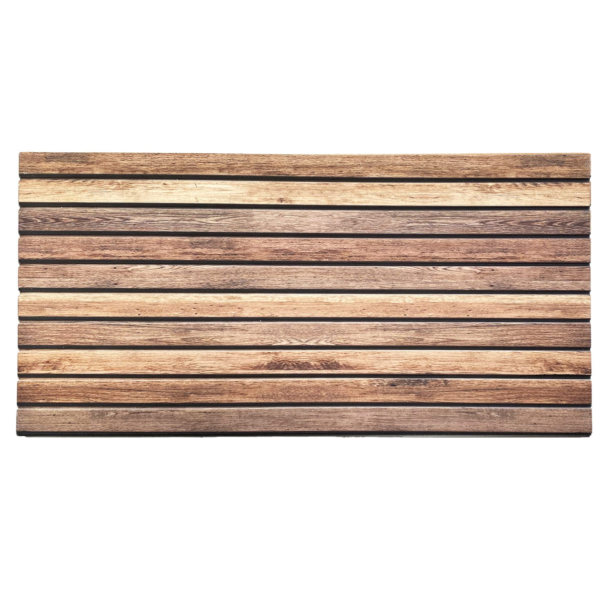 Dundee Deco 3D Wall Panels Wooden Effect - Cladding, Distressed Brown Wood Look Wall Paneling, Styrofoam Facing for Interior and Exterior Applications, DIY, Sample, Size 10 x 10 in. Dundee Deco