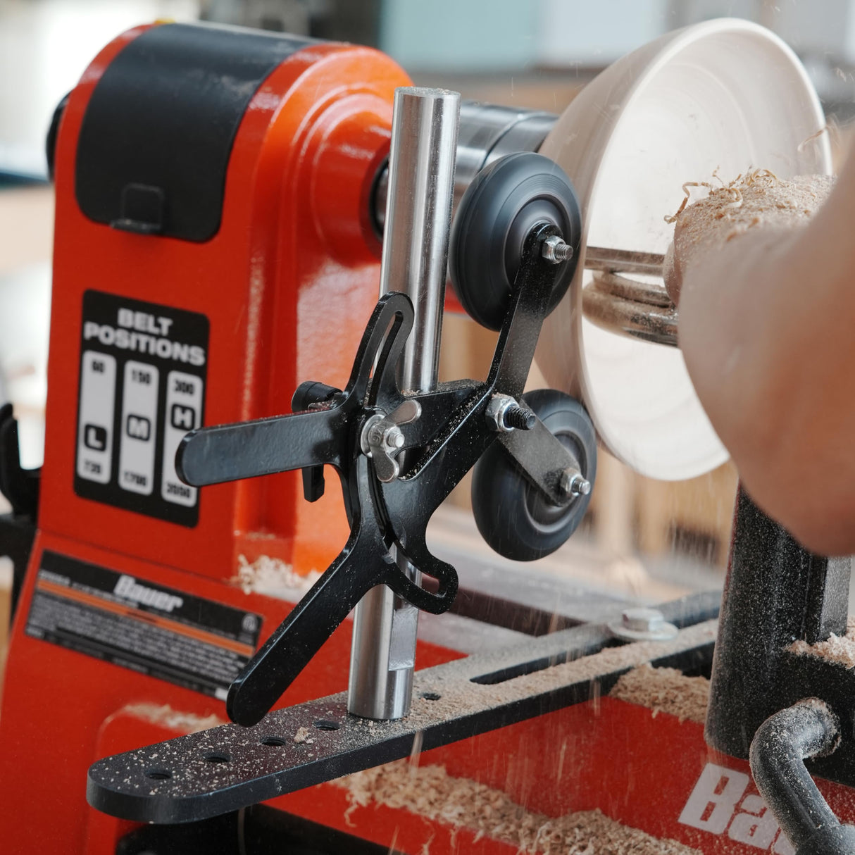 BMWOOD MC-FS6 Woodturning Steady Rest for Bowl Woodturning Lathe. BMWOOD