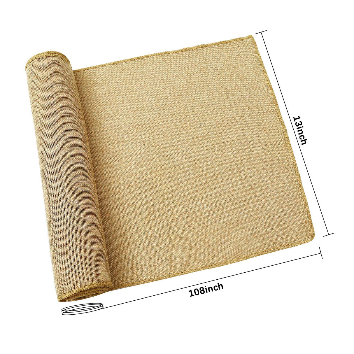 B-COOL 2 Pieces Burlap Table Runners 13x108 Inch Rustic Boho Table Runner Dresser Cover for Farmhouse Macrame Jute Fabric Thanksgiving Party Home Dining Decorations Khaki B-COOL