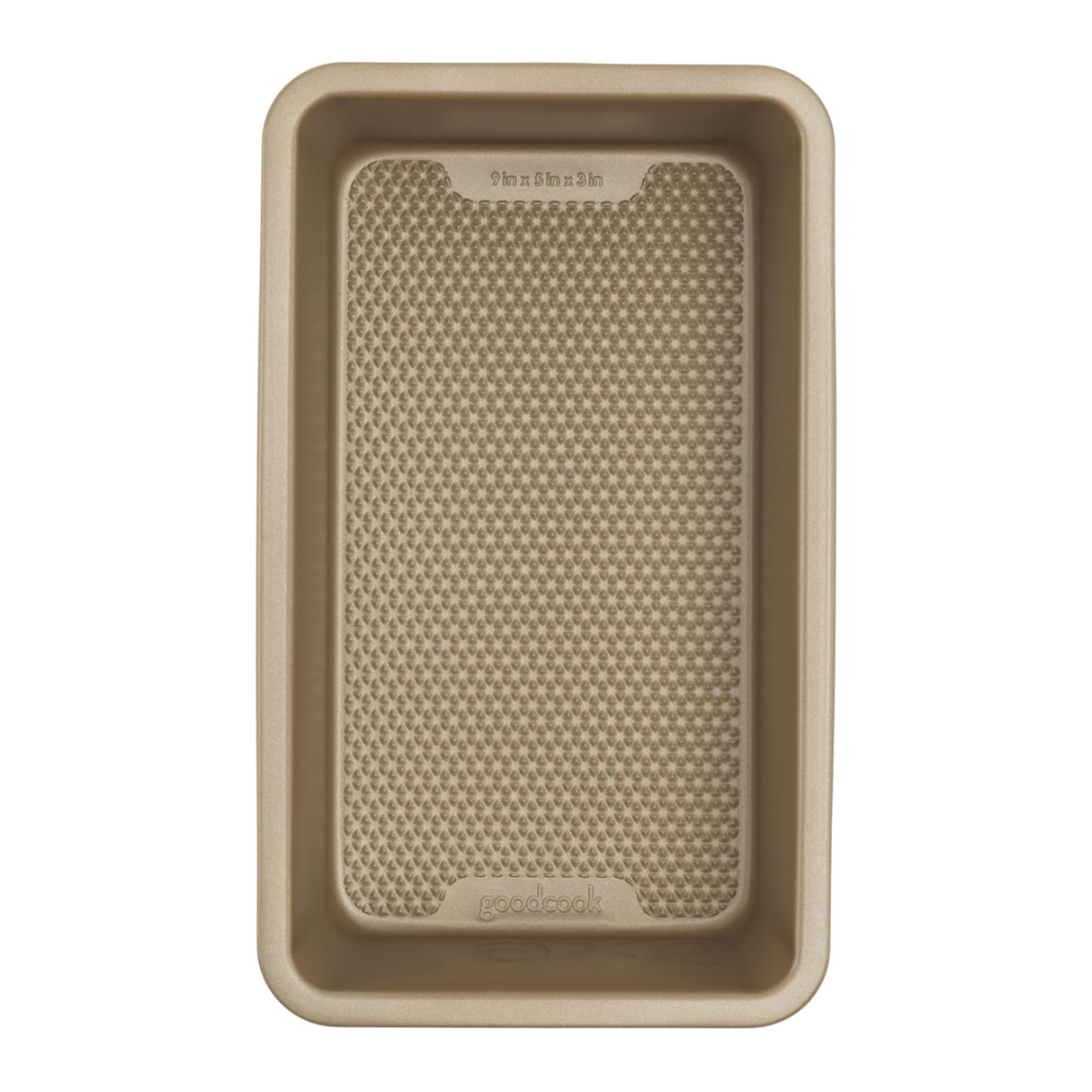 GoodCook BestBake Nonstick Textured Carbon Steel Loaf Pan, 9" x 5", Bronze GoodCook
