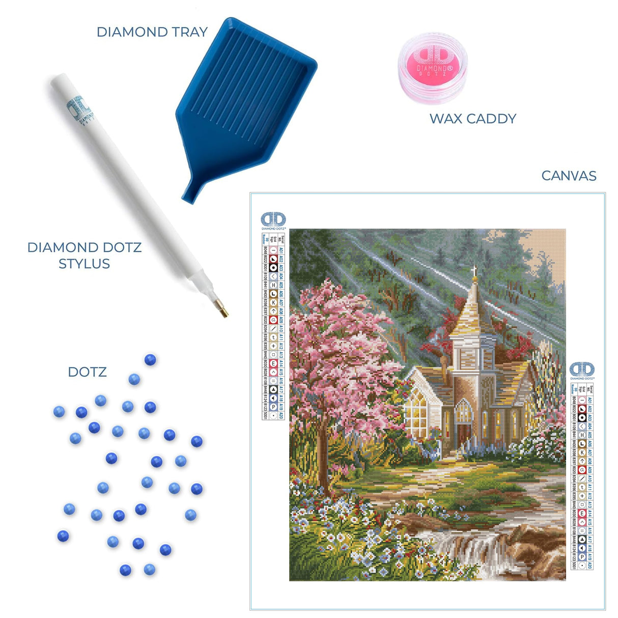 DIAMOND DOTZ Be Still Spring Diamond Painting Kits for Adults - Diamond Art Kits a Relaxing Creative Craft Kit with Dotz Gems 28x22 DIAMOND DOTZ