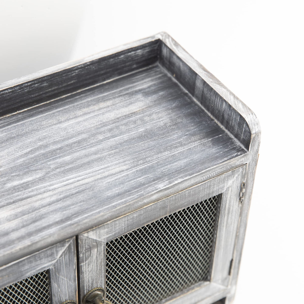 COLLECTIVE HOME - Storage Cabinet, Mini Countertop Cabinet, Wood Organizer for Kitchen Living Room Bedroom Bathroom Office with Magnetic Door, 14.5 x 6.5 x 10 (Gray) COLLECTIVE HOME