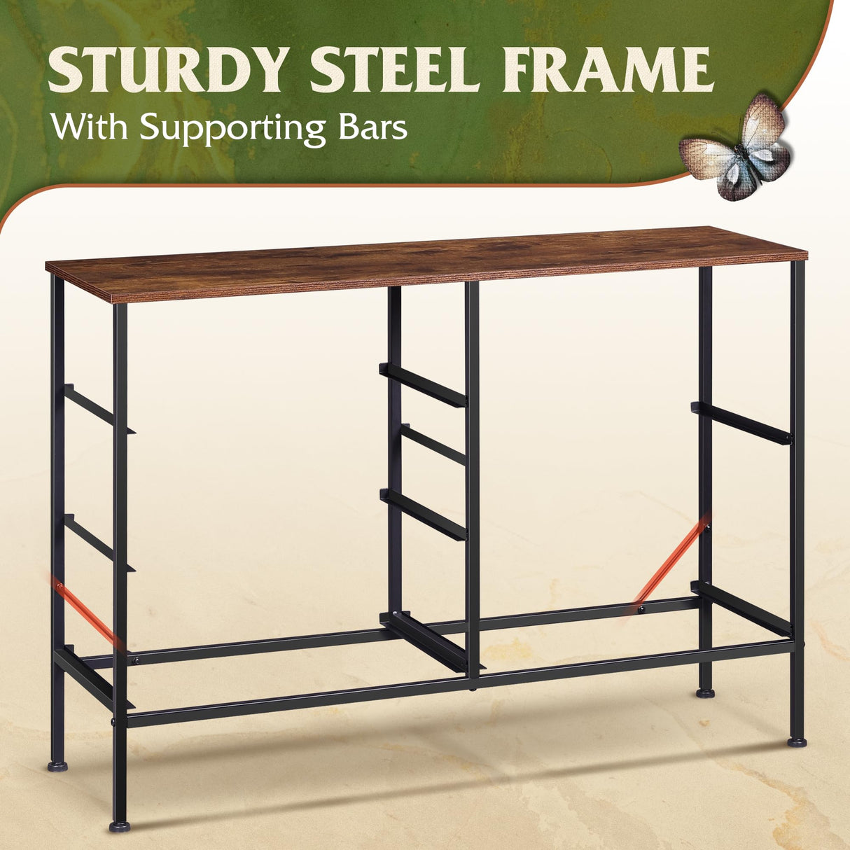 WLIVE Dresser for Bedroom with 5 Drawers, Wide Bedroom Dresser with Drawer Organizers, Chest of Drawers, Fabric Dresser for Living Room, Closet, Hallway, Rustic Brown Wood Grain Print WLIVE