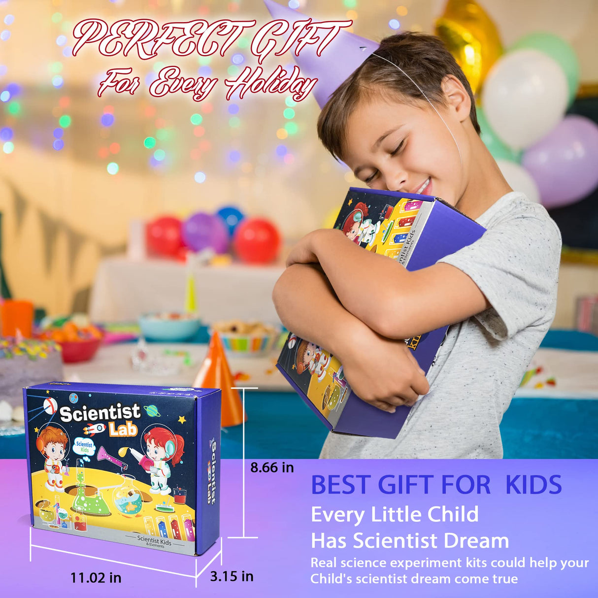 Kids Science Kit STEM Toys - Science Kits for Kids Age 6-8-12, 36 Science Lab Experiments Educational Games, 60+ PCS Science Toys, Christmas, Birthday Gift for 6-12 Year Old Boys Girls Amerrly