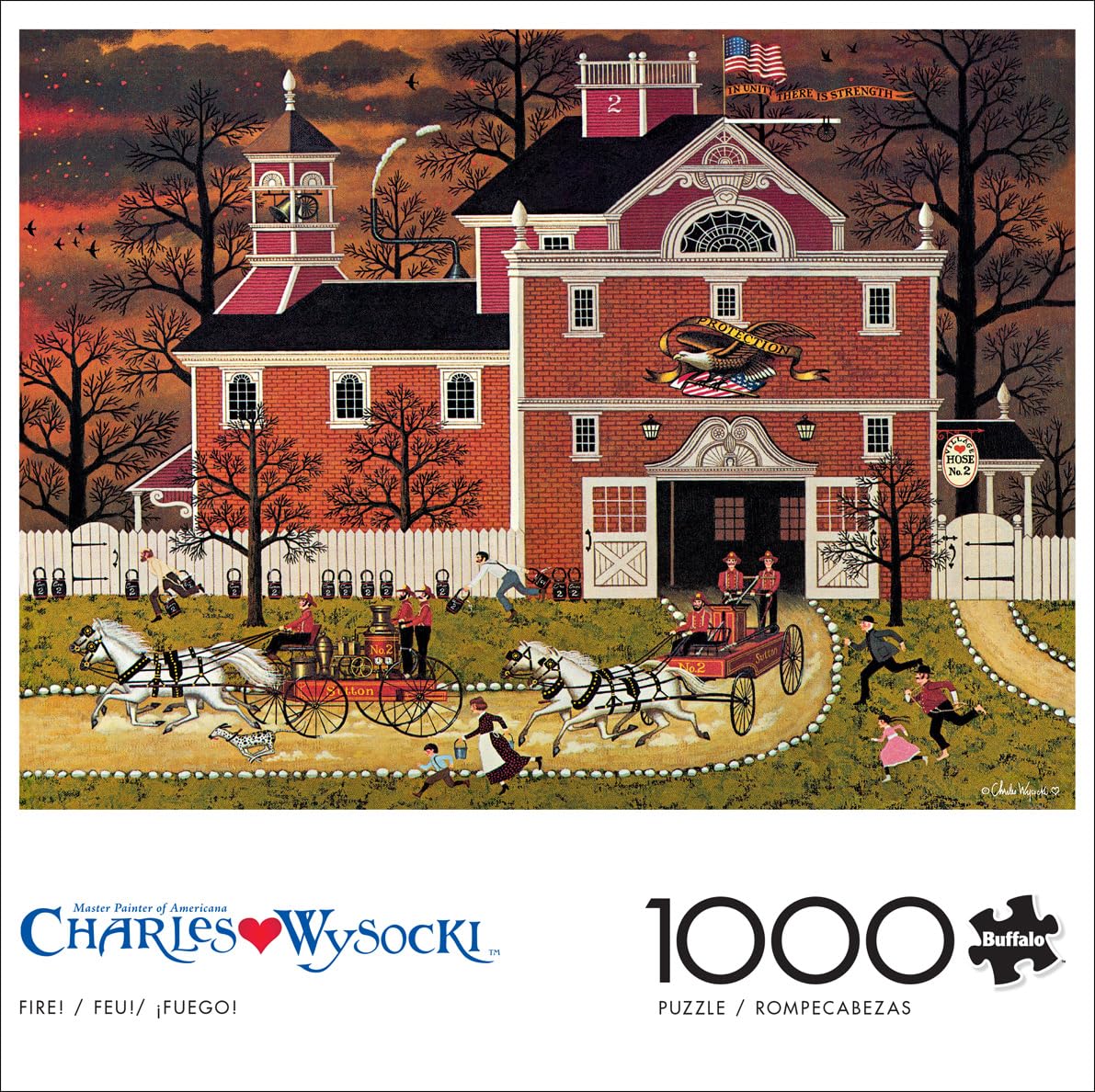 Buffalo Games - Charles Wysocki - Fire! - 1000 Piece Jigsaw Puzzle for Adults -Challenging Puzzle Perfect for Game Nights - Finished Size is 26.75 x 19.75 Buffalo Games