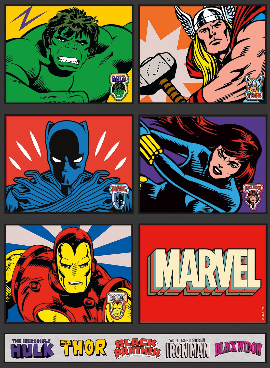 Buffalo Games - Marvel -– Avengers - 100 Piece Jigsaw Puzzle for Families -Challenging Puzzle Perfect for Game Nights - Finished Size is 15.00 x 11.00 Buffalo Games