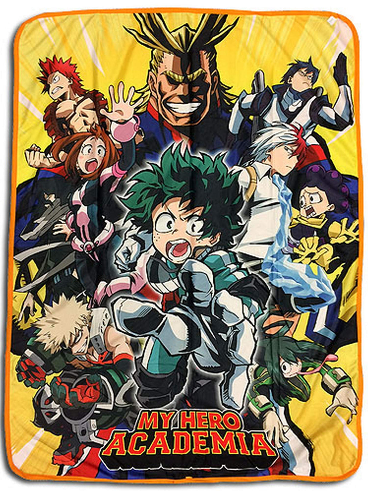 Great Eastern Entertainment - 57885 My Hero Academia- Big Group Sublimation Throw Blanket,Multicolor,46Wx60L Great Eastern Entertainment