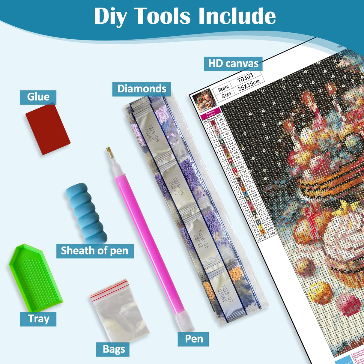 Christmas Cake Donut Diamond Art Kits for Adults, 5D Diamond Painting Kits for Adults Beginners, DIY Full Round Drill Diamond Dot Painting Gem Art Kits for Adult, Home Wall Decor 13.8x13.8 Inch VCLKDIY