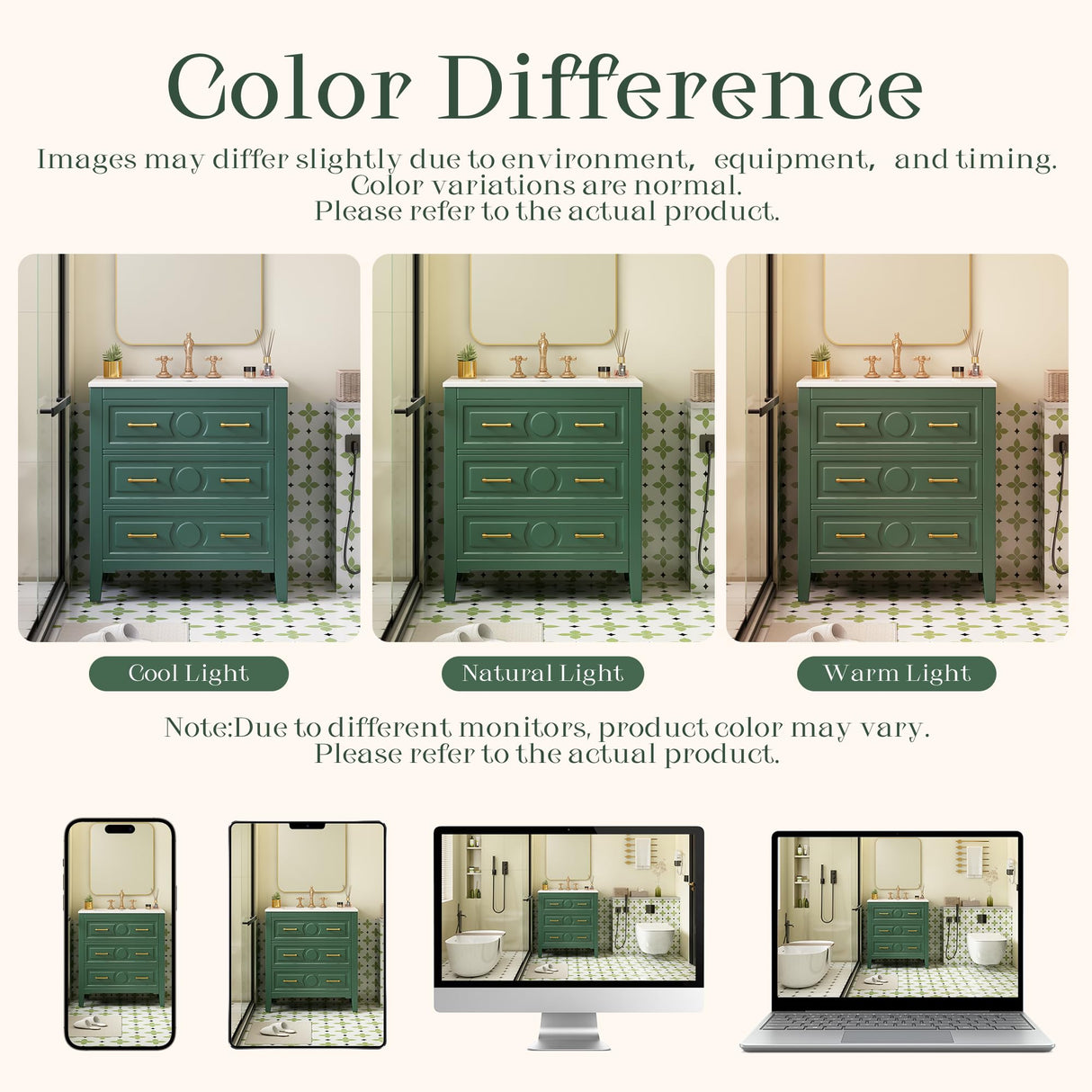 Merax 30" Bathroom Vanity with Sink Top, 3-Drawer Bathroom Vanity Storage Cabinet with Gold Pulls, Tip-Out Drawer, Solid Wood Frame Bath Storage Vanity with Ceramic Sink Merax