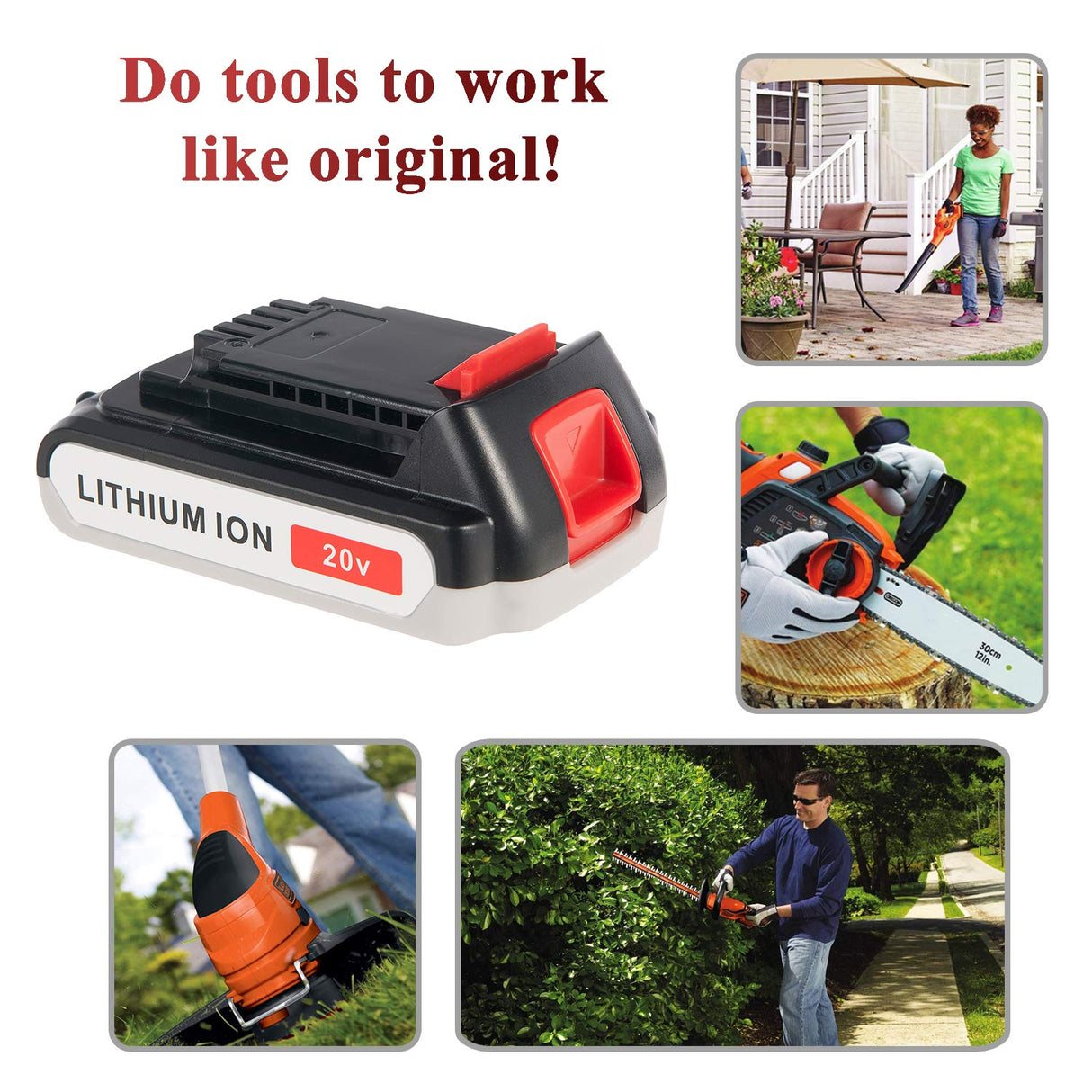 Cell9102 20V Lithium Battery and Charger for Black and Decker 20V LCS1620 Charger and Battery LBXR20 BXR20-OPE LBXR2020 LBXR20, Capacity Output 3.0Ah CELL9102