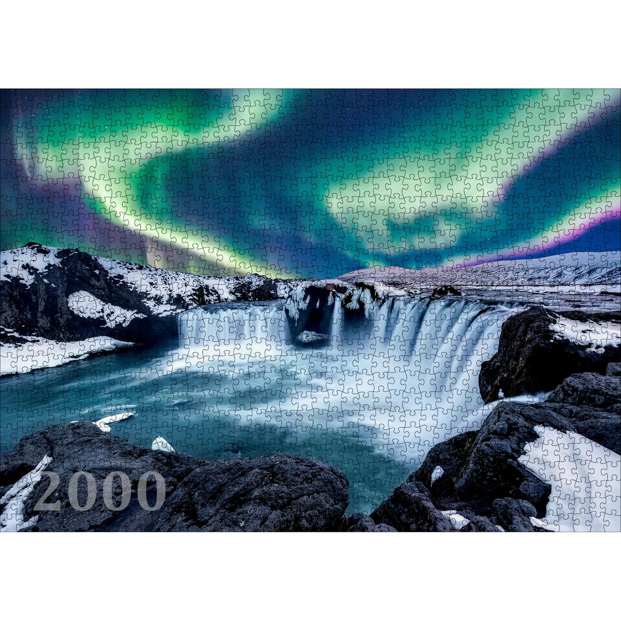 G+D Puzzles for Adults - Majestic Northern Lights of Norway - A 2000 Piece Paper Puzzle for Family and Friends G+D