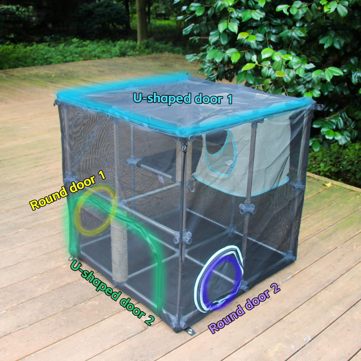 INTURN Catio Outdoor Cat Enclosure,Compact Kit for Outdoor and Indoor(Compact Kit) INTURN