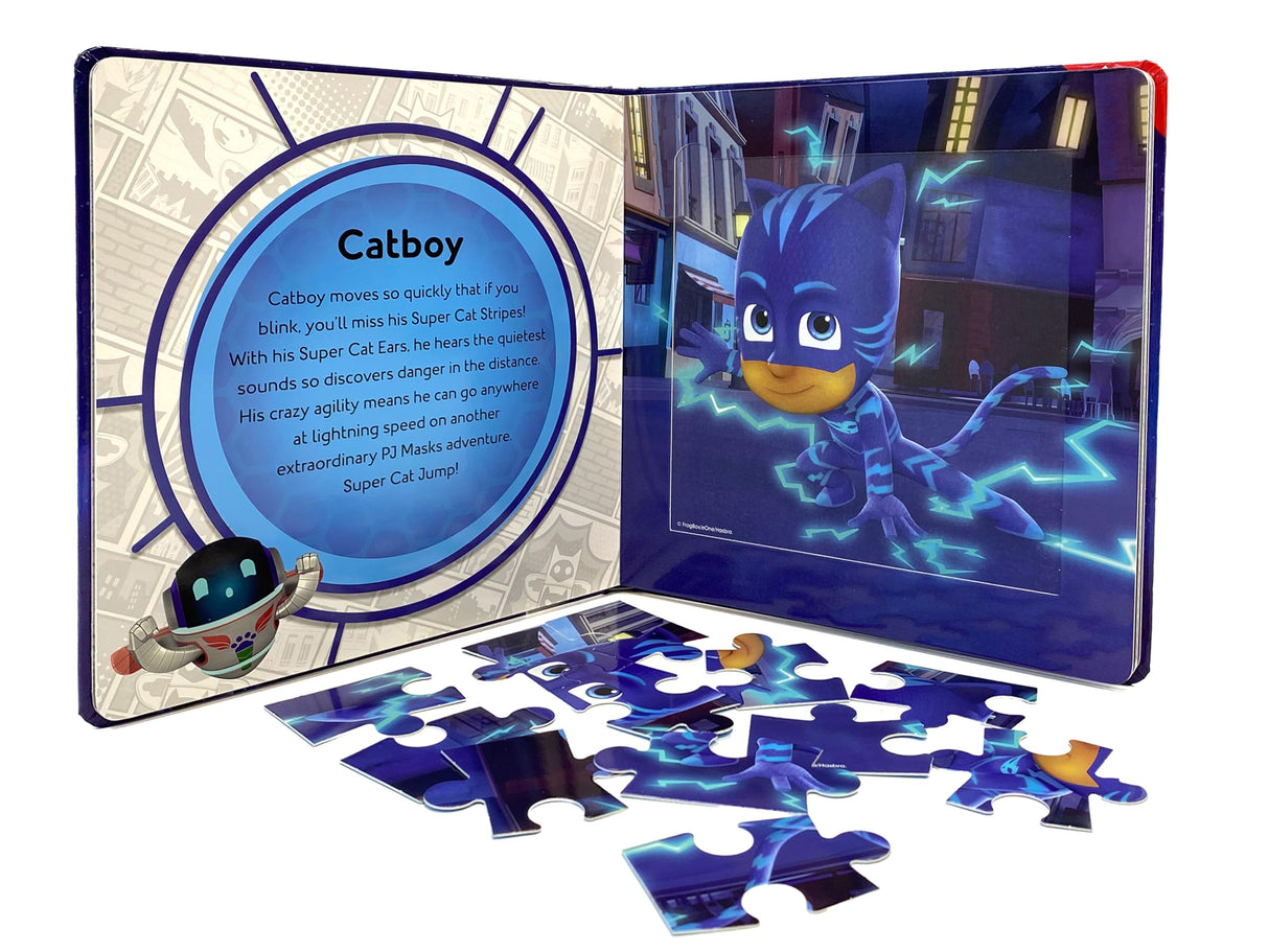 PJ Masks My First Puzzle Book - Jigsaw Puzzles for kids, 10-page board book, 5 puzzles to enjoy Phidal